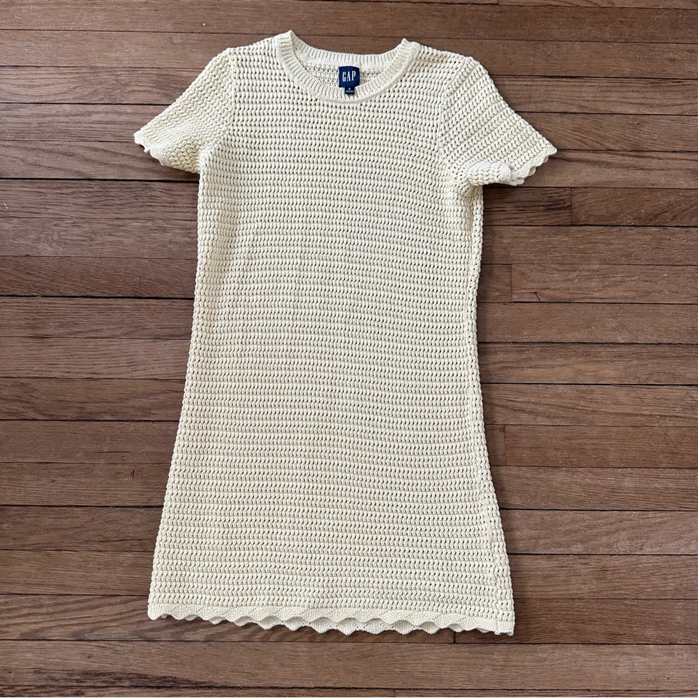 GAP Women's Cream‎ Knit Mini Dress